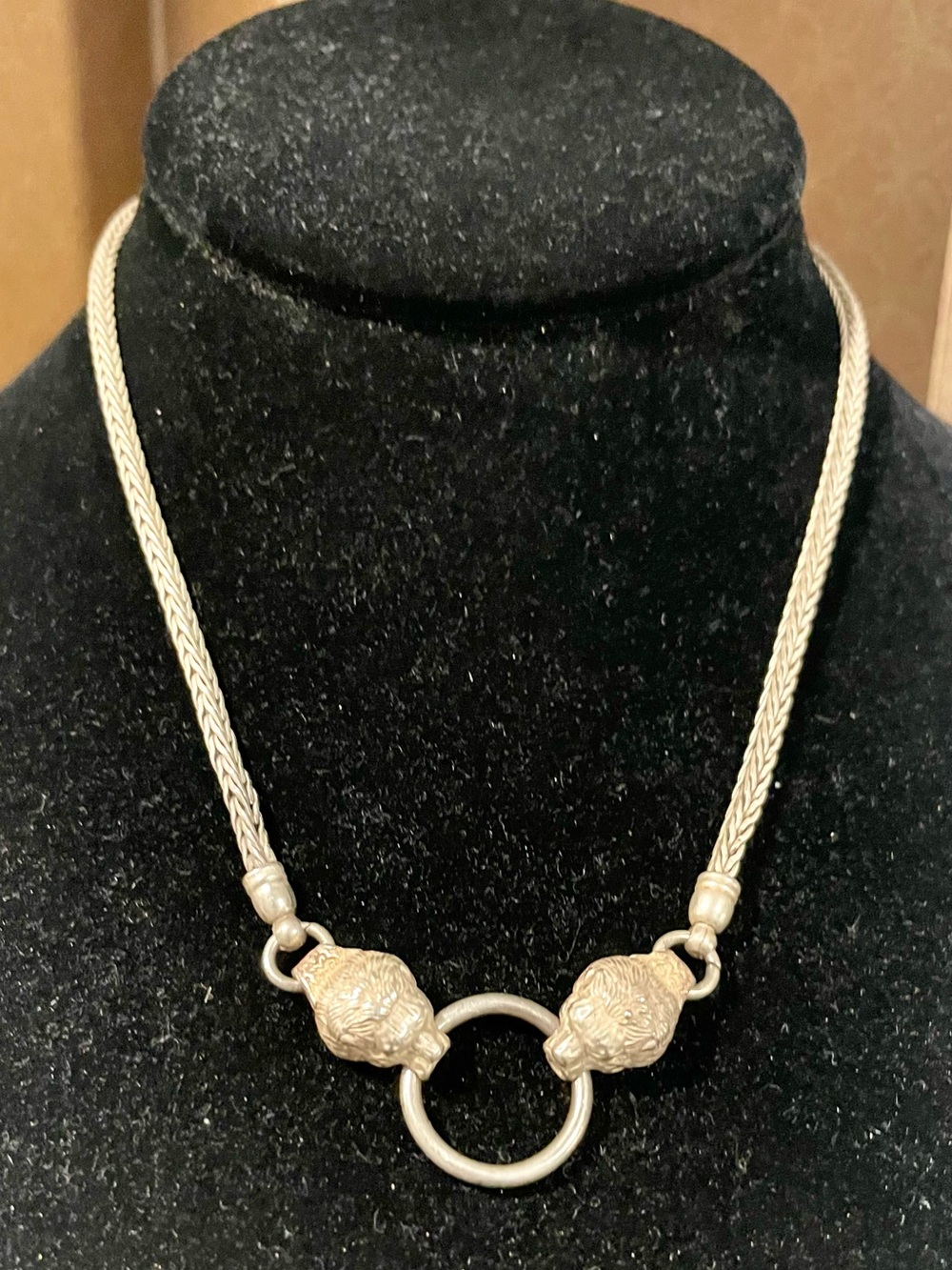 Vintage Silver Beast Chain for Thai Amulet